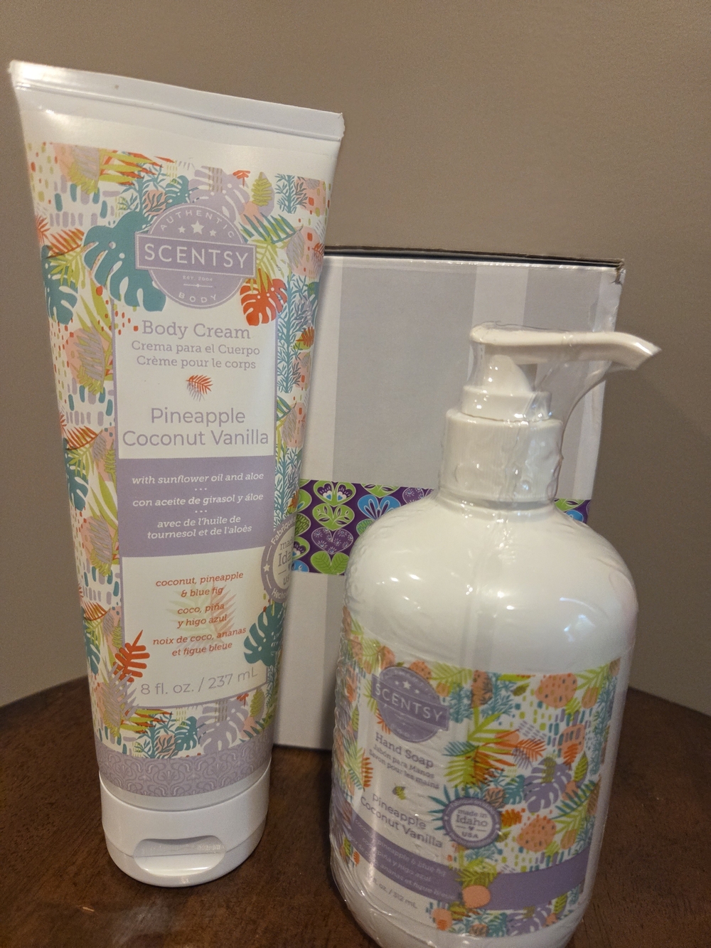 Scentsy 'Pineapple Coconut Vanilla' Body Cream & Hand Soap